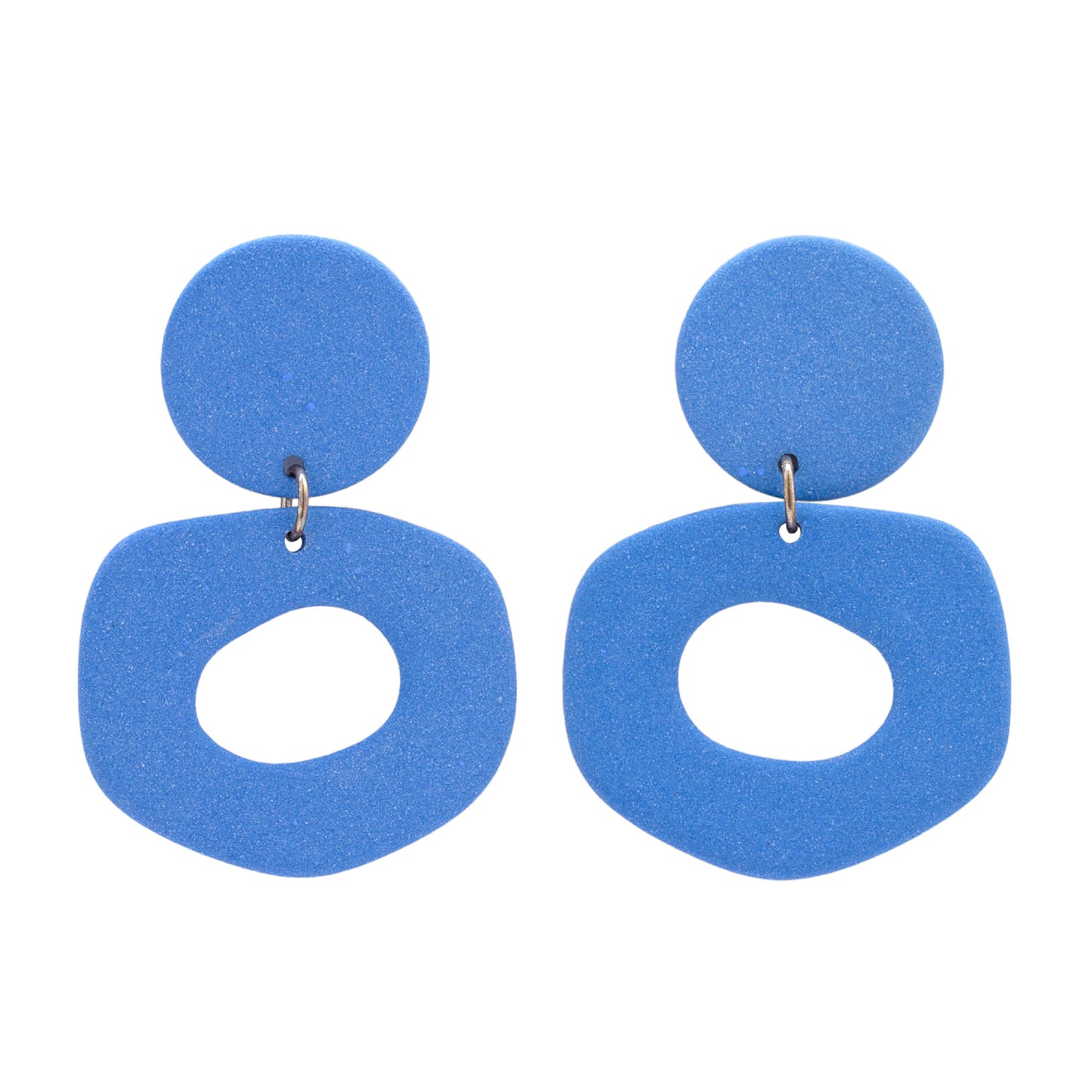 Small Cutout Dangle Earrings, Azure